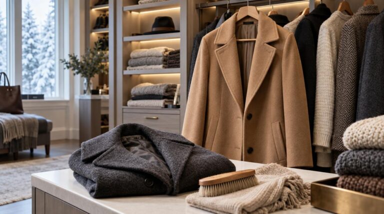 Taking a special winter coat or wrap out of storage? Inspect it before wearing